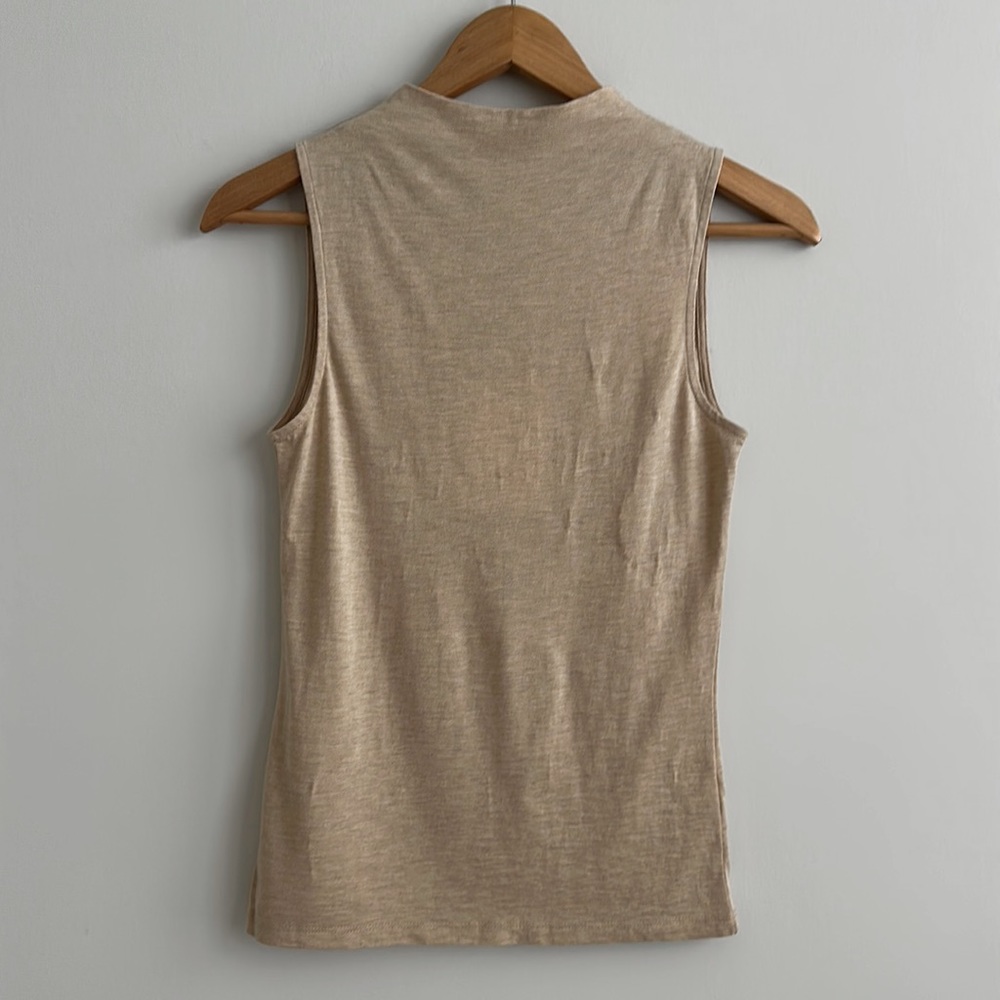 Witchery mock neck wool blend sleeveless top nwt